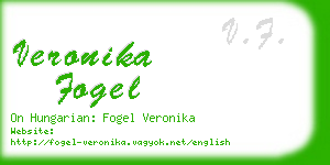 veronika fogel business card